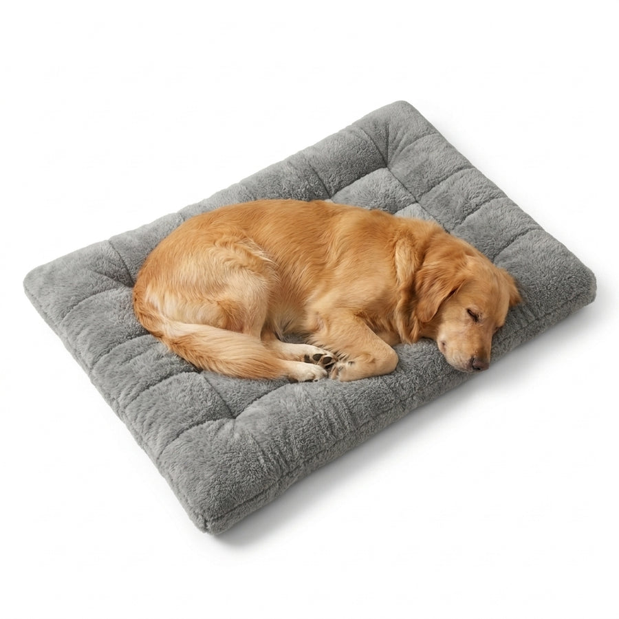 Tapis de Caisse Matelassé Ultra épais Extra Large pour Chien, pour Grands Chiens de Toutes Races, Coussin de Couchage Doux et Plat