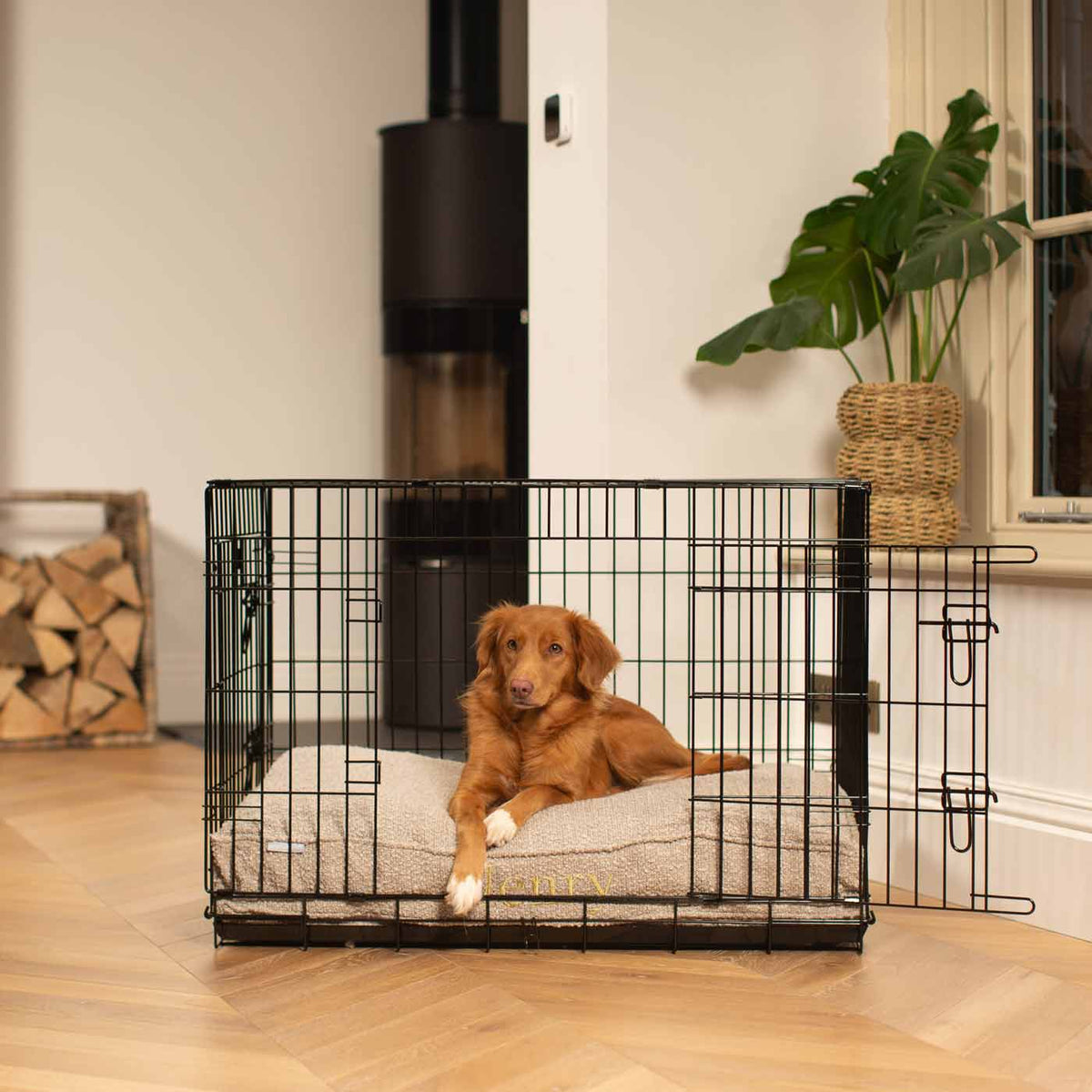 Coussin pour chien fait main en bouclette vison, lavable en machine, doublure résistante à l'eau