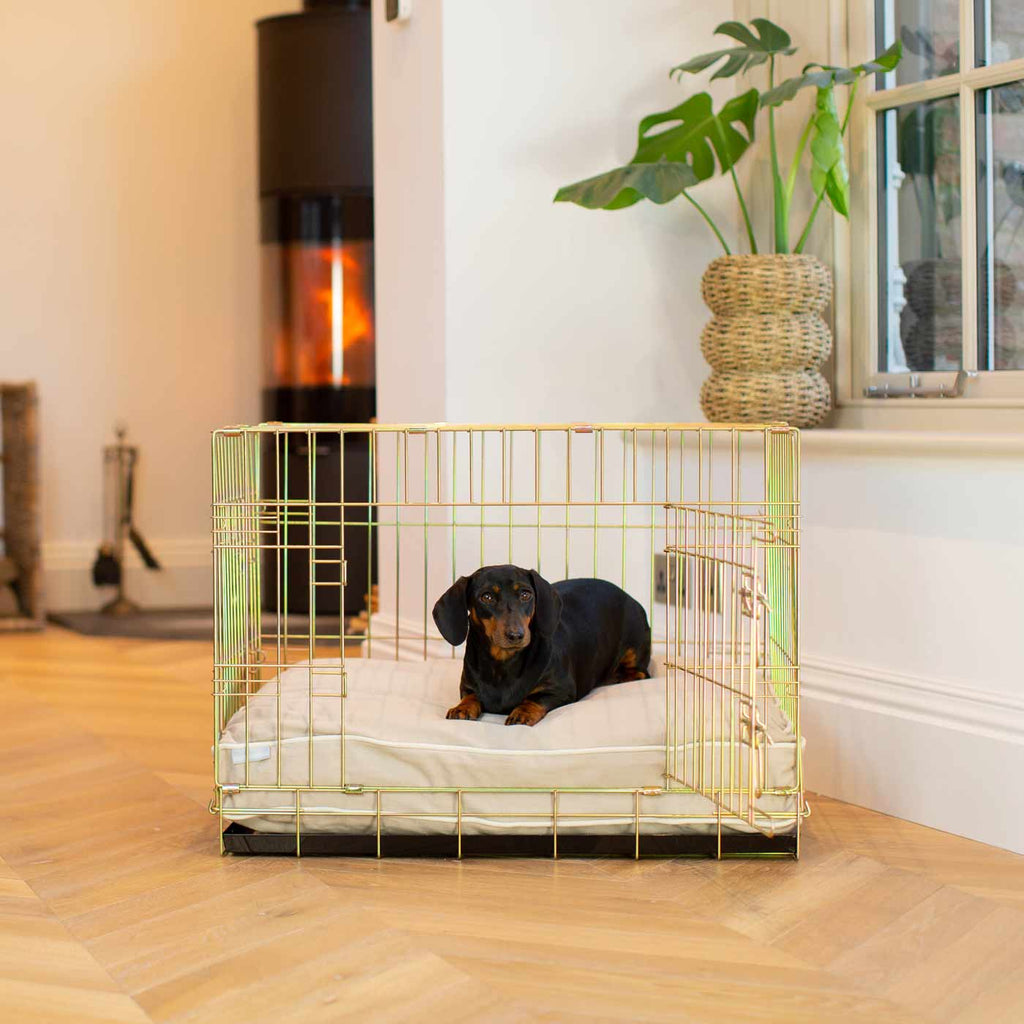 Hundekissen Baumwolle Savanna Oatmeal Maschinenwaschbar Wasserabweisende Auskleidung