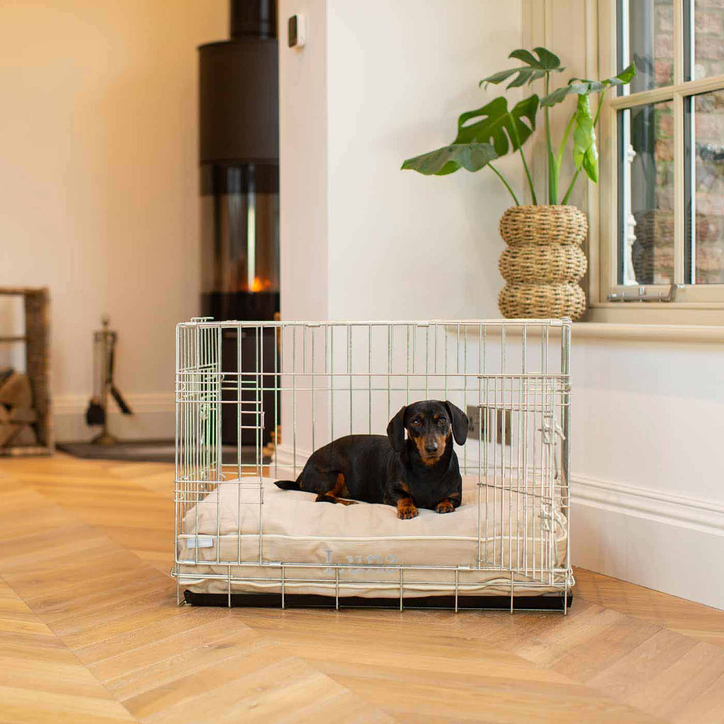 Hundekissen Baumwolle Savanna Oatmeal Maschinenwaschbar Wasserabweisende Auskleidung