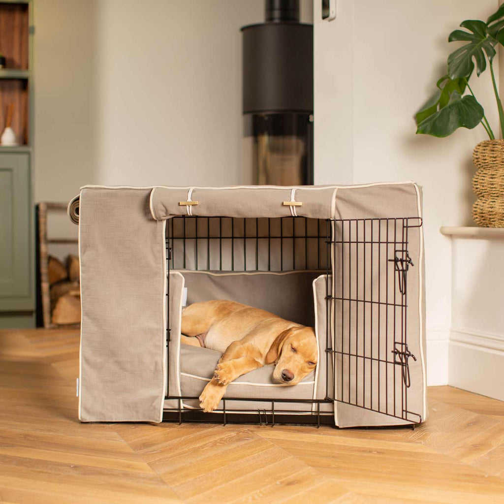 Niche pour chien Set Savanna Stone Coton Écologique Entièrement Doublé Personnalisé