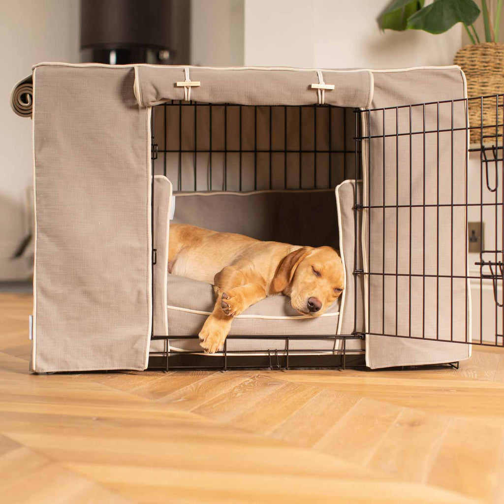 Niche pour chien Set Savanna Stone Coton Écologique Entièrement Doublé Personnalisé
