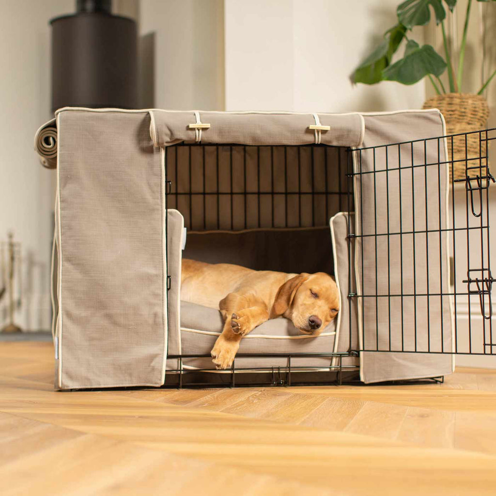 Niche pour chien Set Savanna Stone Coton Écologique Entièrement Doublé Personnalisé