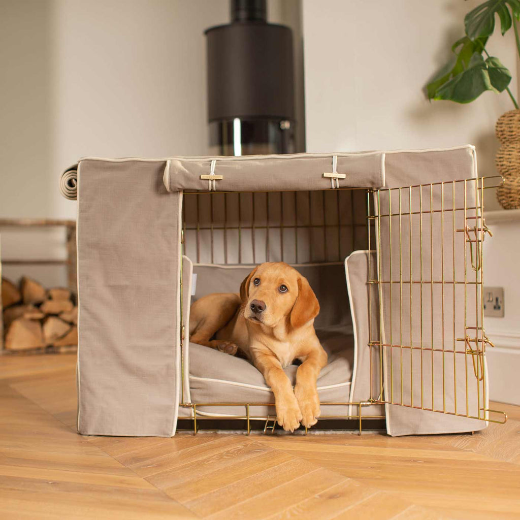Niche pour chien Set Savanna Stone Coton Écologique Entièrement Doublé Personnalisé