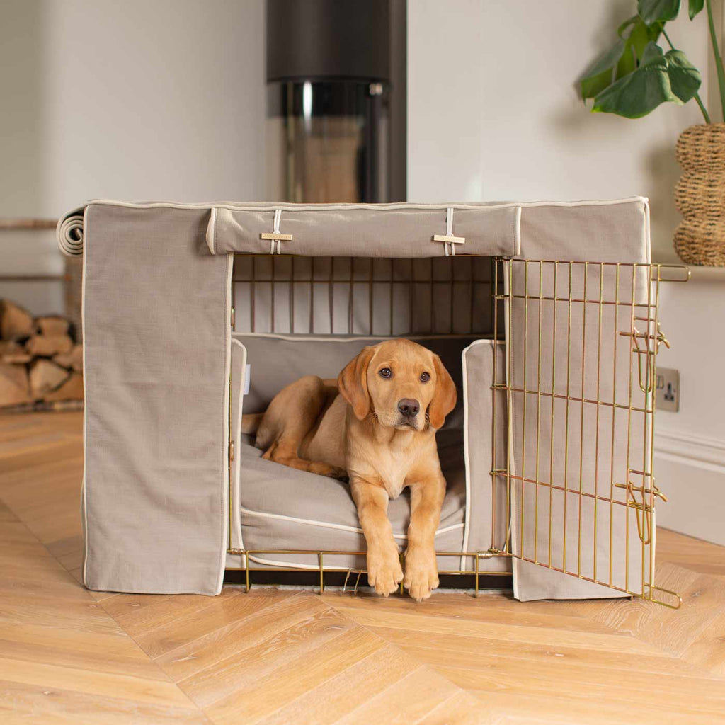 Niche pour chien Set Savanna Stone Coton Écologique Entièrement Doublé Personnalisé
