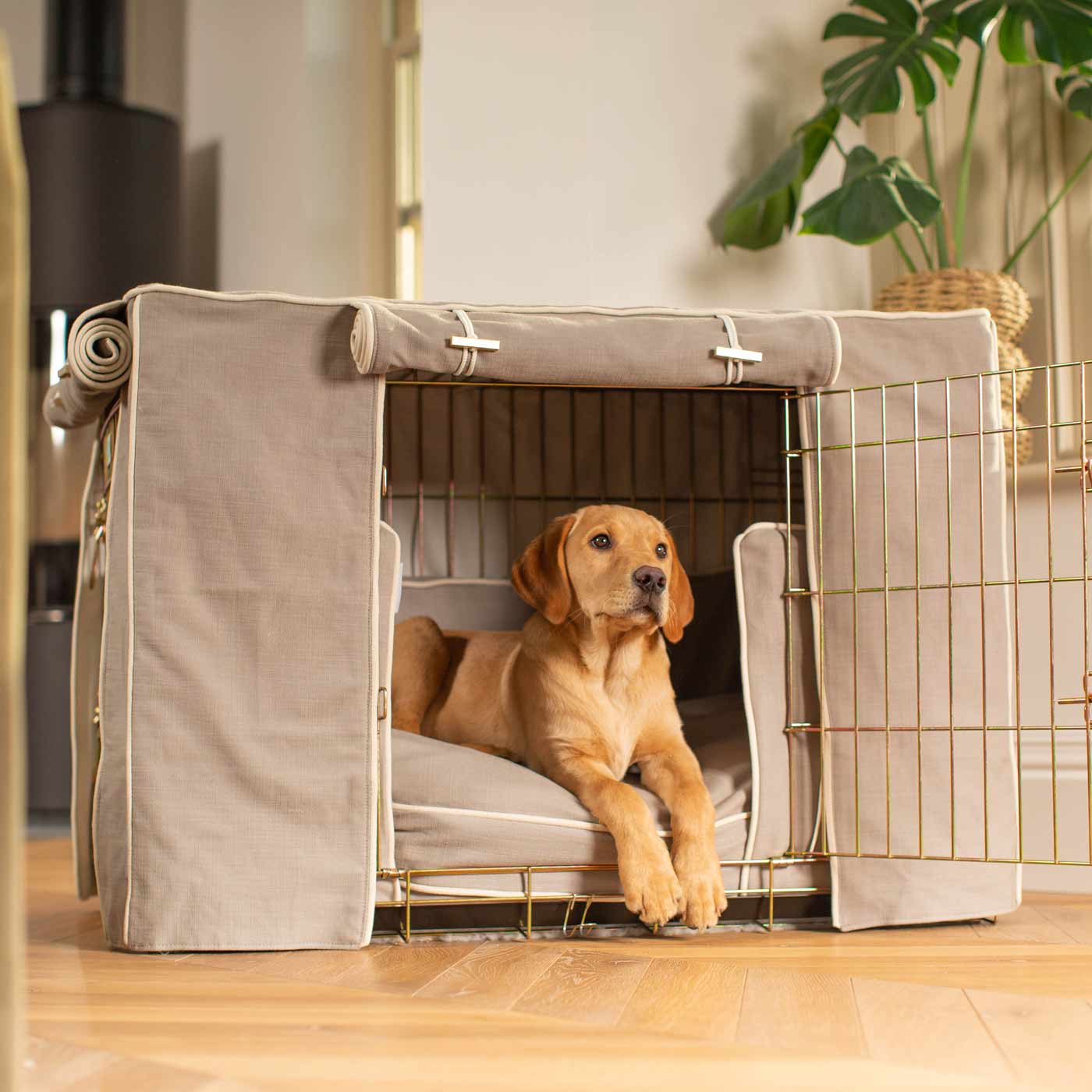 Niche pour chien Set Savanna Stone Coton Écologique Entièrement Doublé Personnalisé