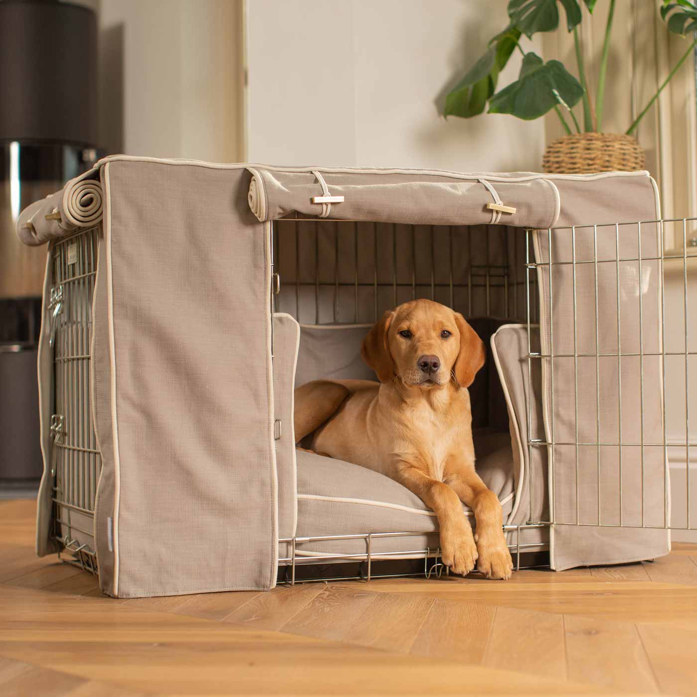 Niche pour chien Set Savanna Stone Coton Écologique Entièrement Doublé Personnalisé