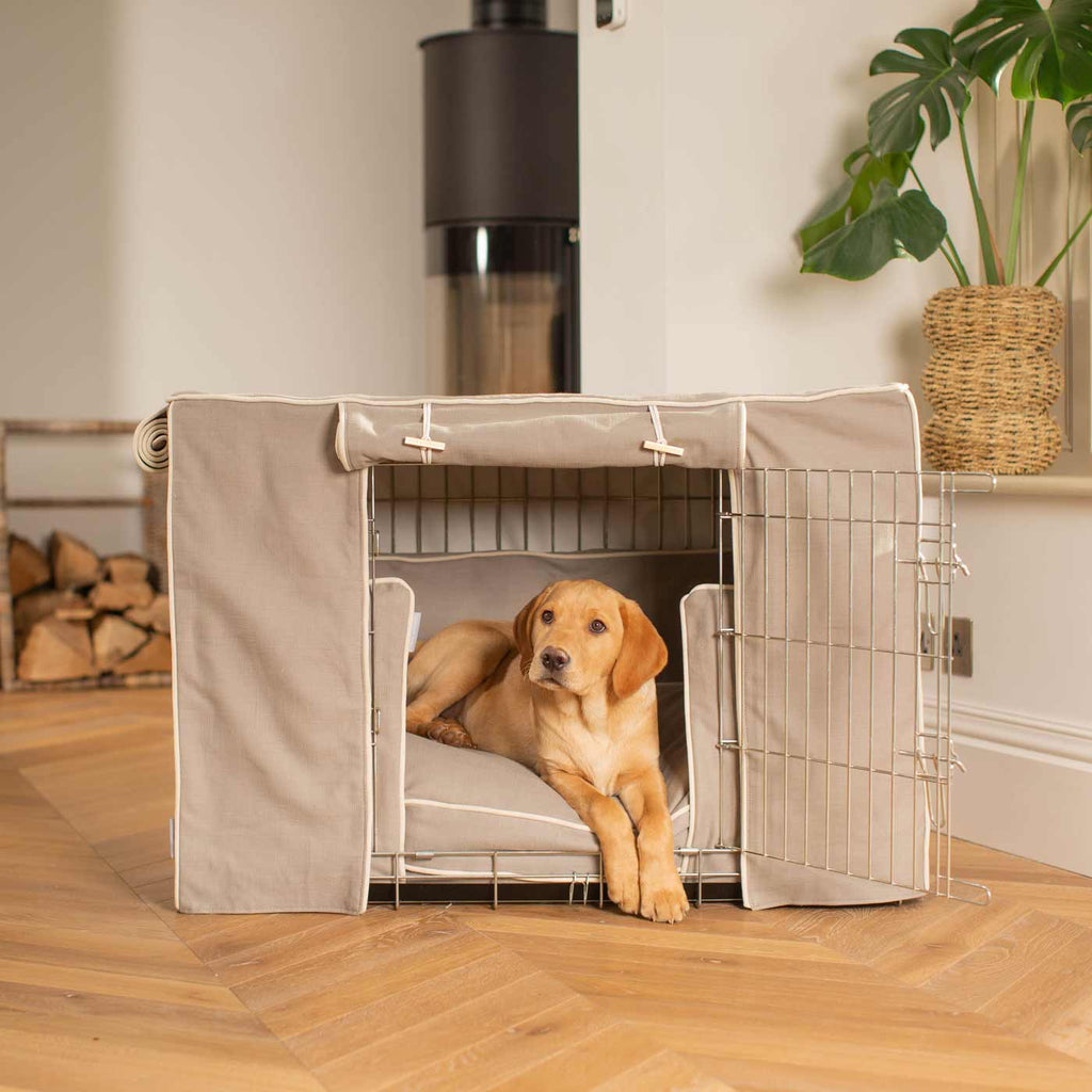Niche pour chien Set Savanna Stone Coton Écologique Entièrement Doublé Personnalisé