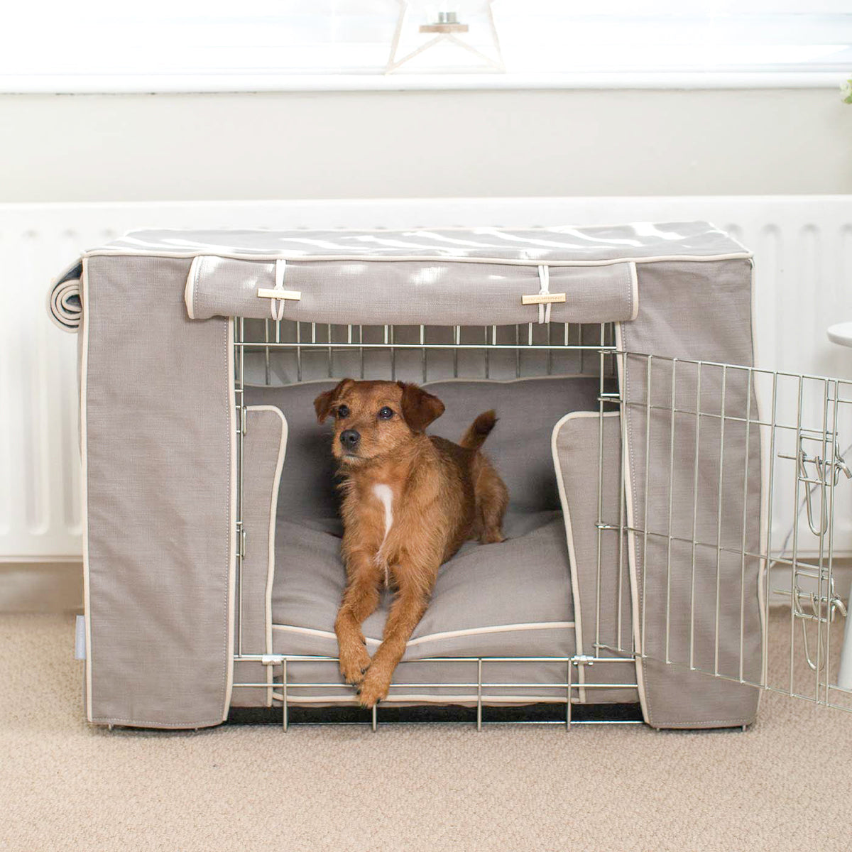 Niche pour chien Set Savanna Stone Coton Écologique Entièrement Doublé Personnalisé