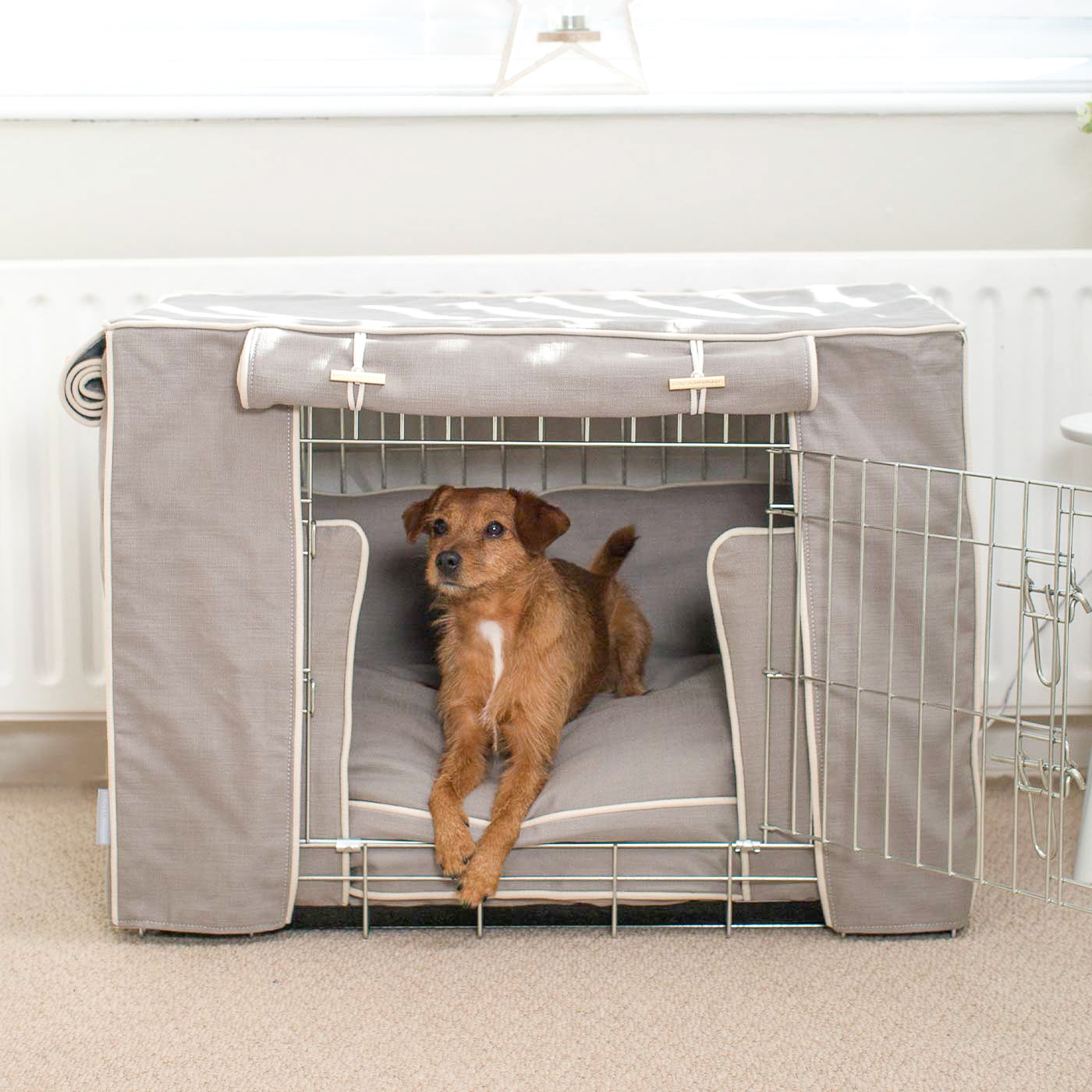 Niche pour chien Set Savanna Stone Coton Écologique Entièrement Doublé Personnalisé