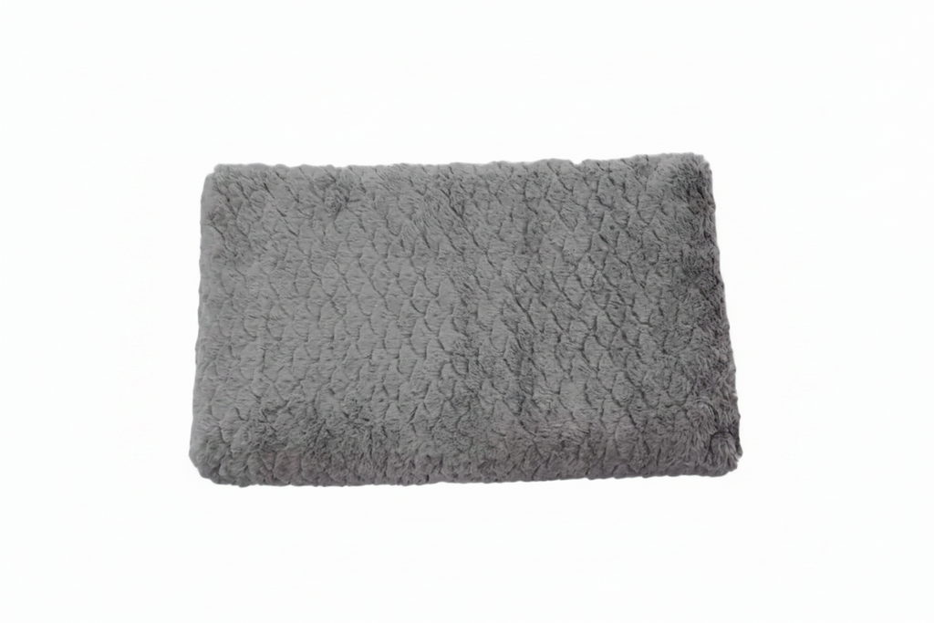 Waterproof Orthopedic Dog Bed Mat Flat Pet Sleeping Pad 3D Foam Washable Faux Fur Cover for Small Medium Large Dogs Crate Mat