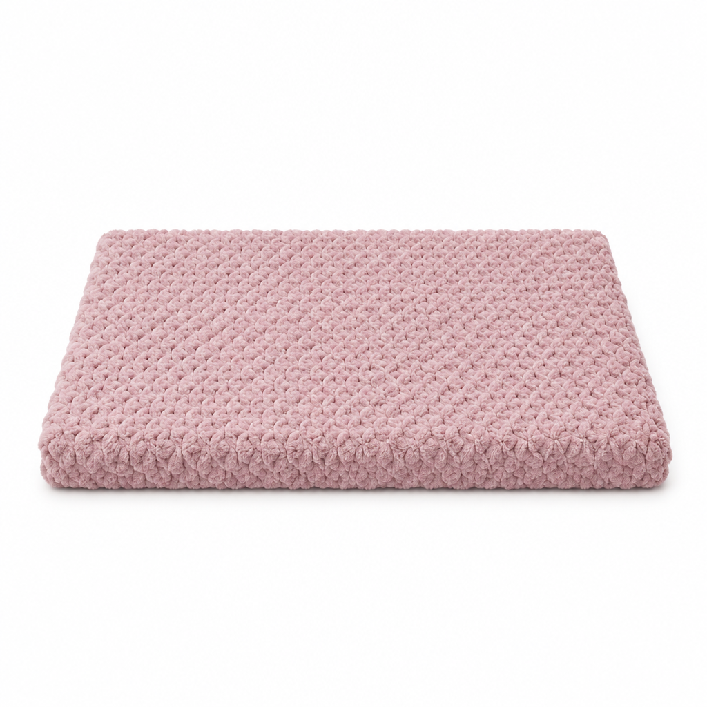 Tapis orthopédique pour animaux de compagnie, lavable, matelas en mousse plate pour chiens et chats, housse douce en fausse fourrure, tapis de cage antidérapant