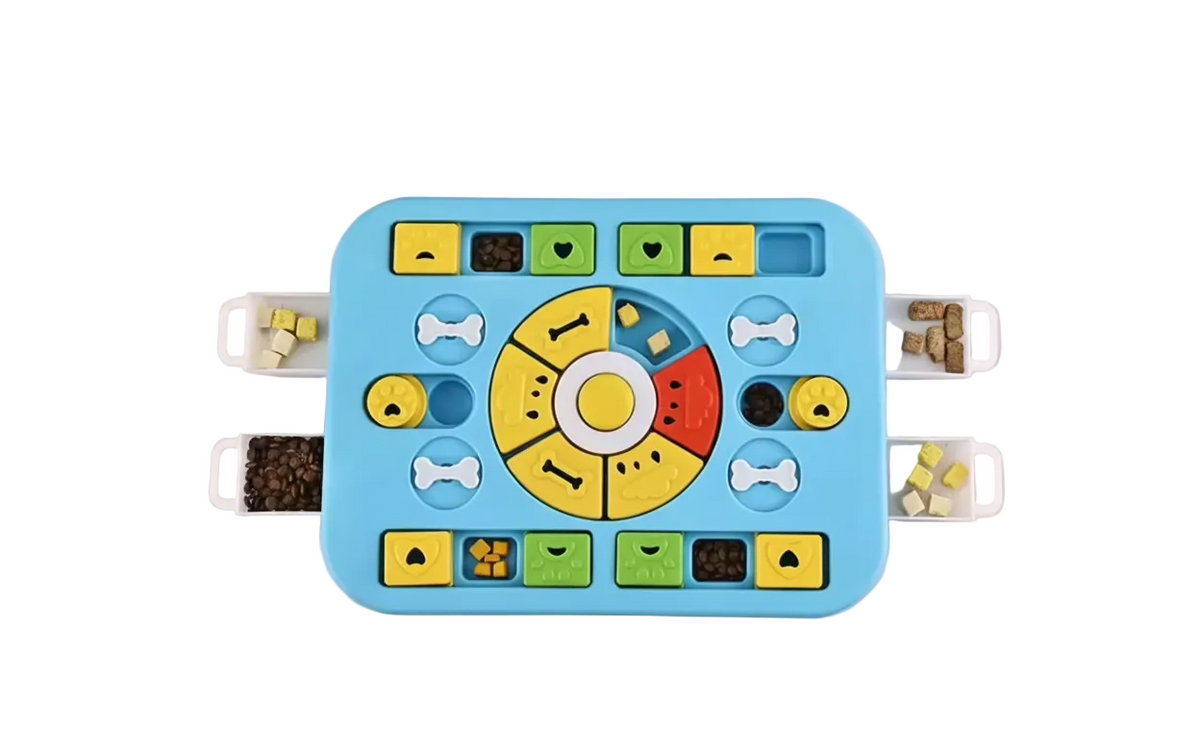 Sliding Treat Puzzle Board for Dogs - Slow Feeder