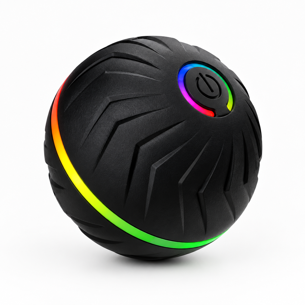 Balle pour chien motorisée et autonome avec lumières LED, capteur de gravité, jouet interactif rechargeable par USB pour animaux de compagnie