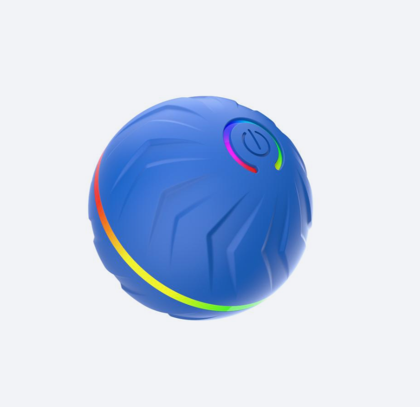 Balle pour chien motorisée et autonome avec lumières LED, capteur de gravité, jouet interactif rechargeable par USB pour animaux de compagnie