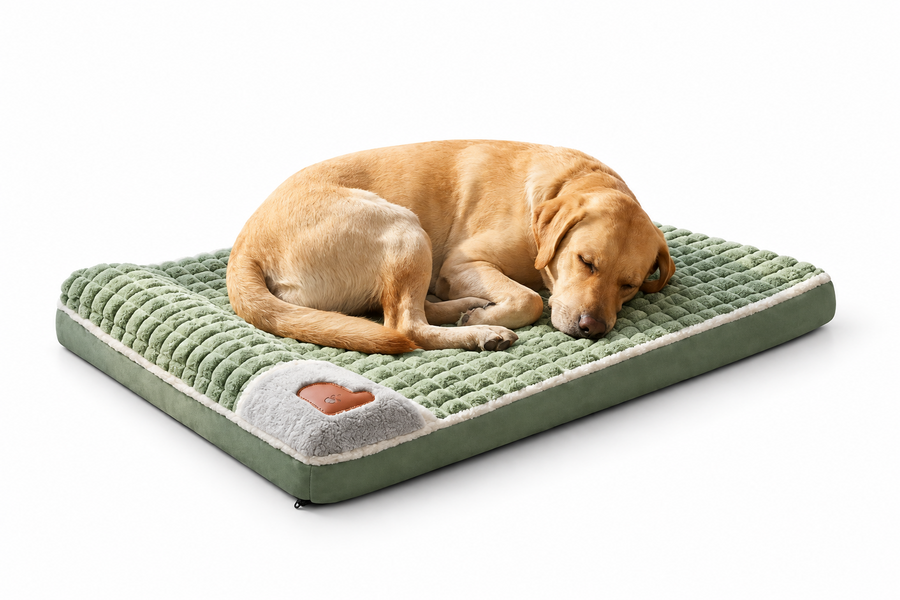 Tapis de canapé orthopédique lavable en mousse ondulée pour animaux de compagnie, lit de couchage pour chiens et chats, housse amovible, base antidérapante