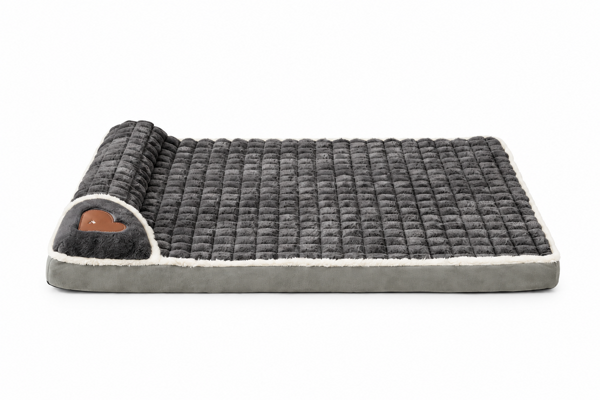 Tapis de canapé orthopédique lavable en mousse ondulée pour animaux de compagnie, lit de couchage pour chiens et chats, housse amovible, base antidérapante