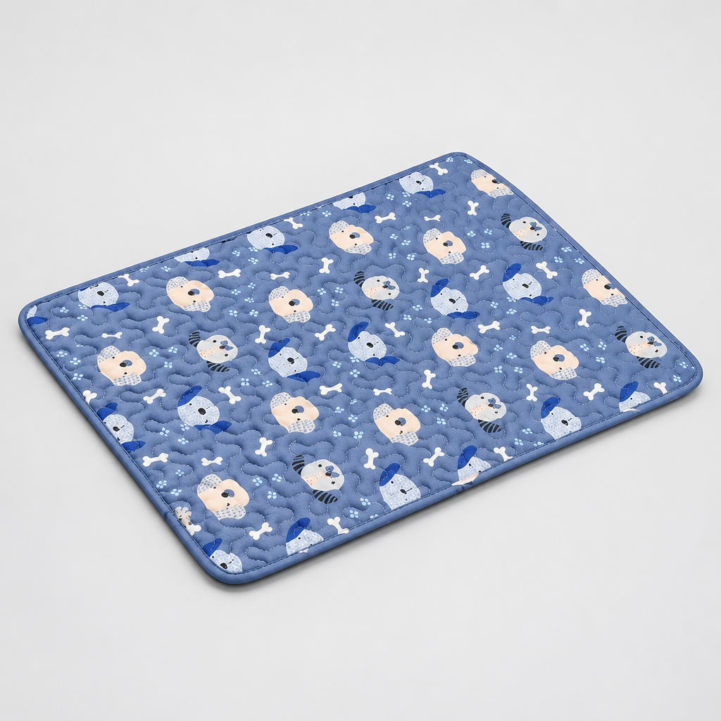 Tapis de lit respirant pour animaux de compagnie d'été motif avocat, surface texturée antidérapante, léger pour la maison ou les voyages