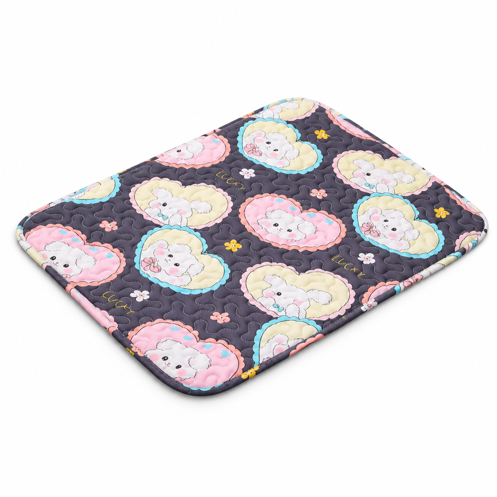 Tapis de lit respirant pour animaux de compagnie d'été motif avocat, surface texturée antidérapante, léger pour la maison ou les voyages