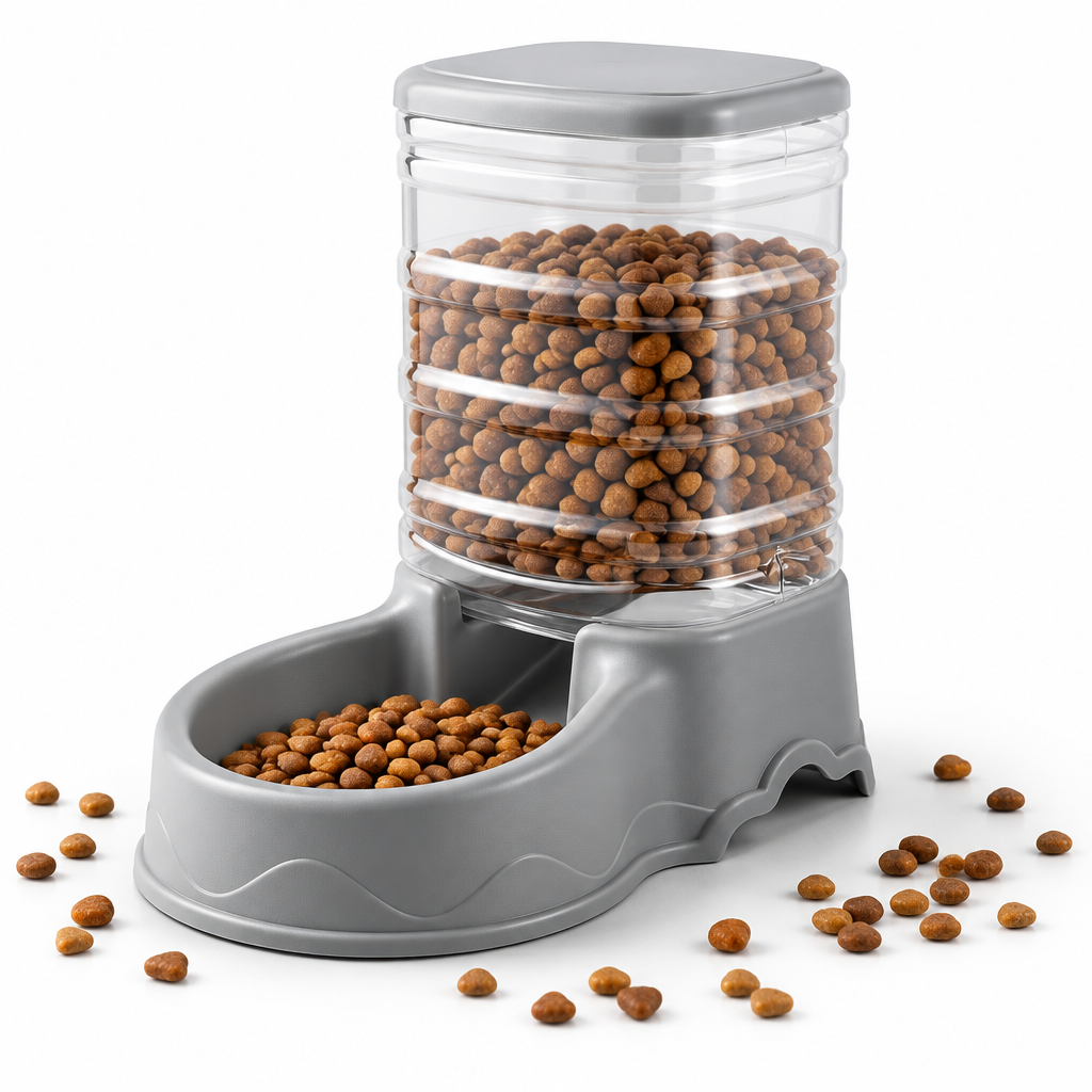 3.8L Gravity Fed Pet Food and Water Dispenser