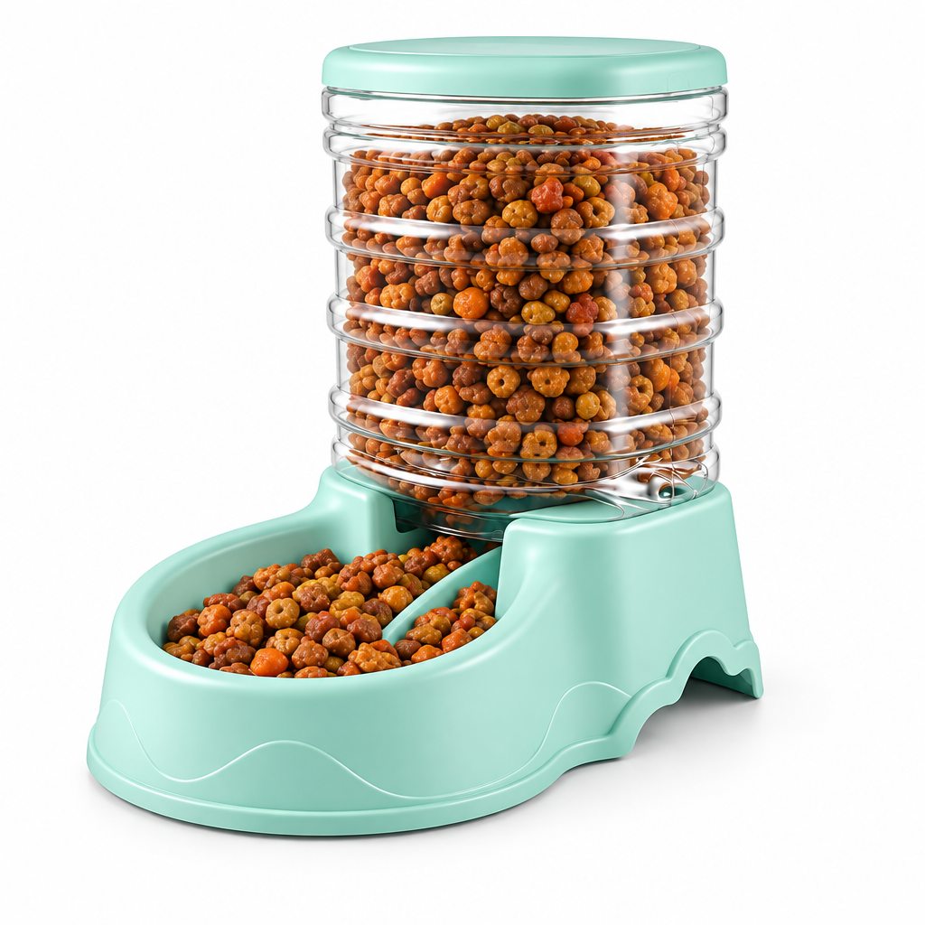 3.8L Gravity Fed Pet Food and Water Dispenser