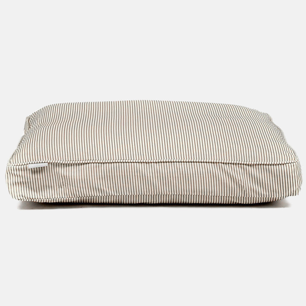 Coussin moelleux pour chien rayé Regency, lavable en machine, housse amovible