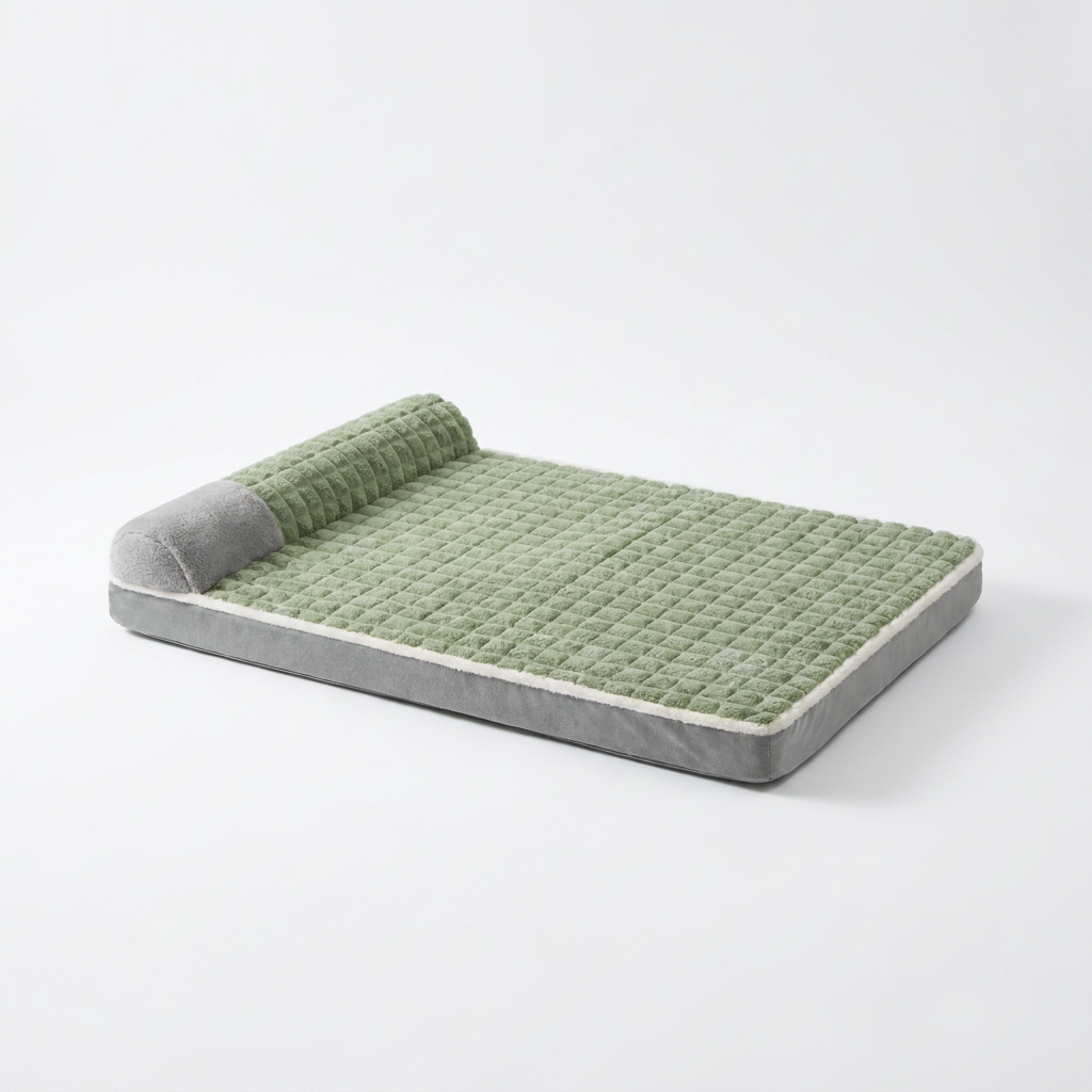 Memory Foam Pet Bed angled view