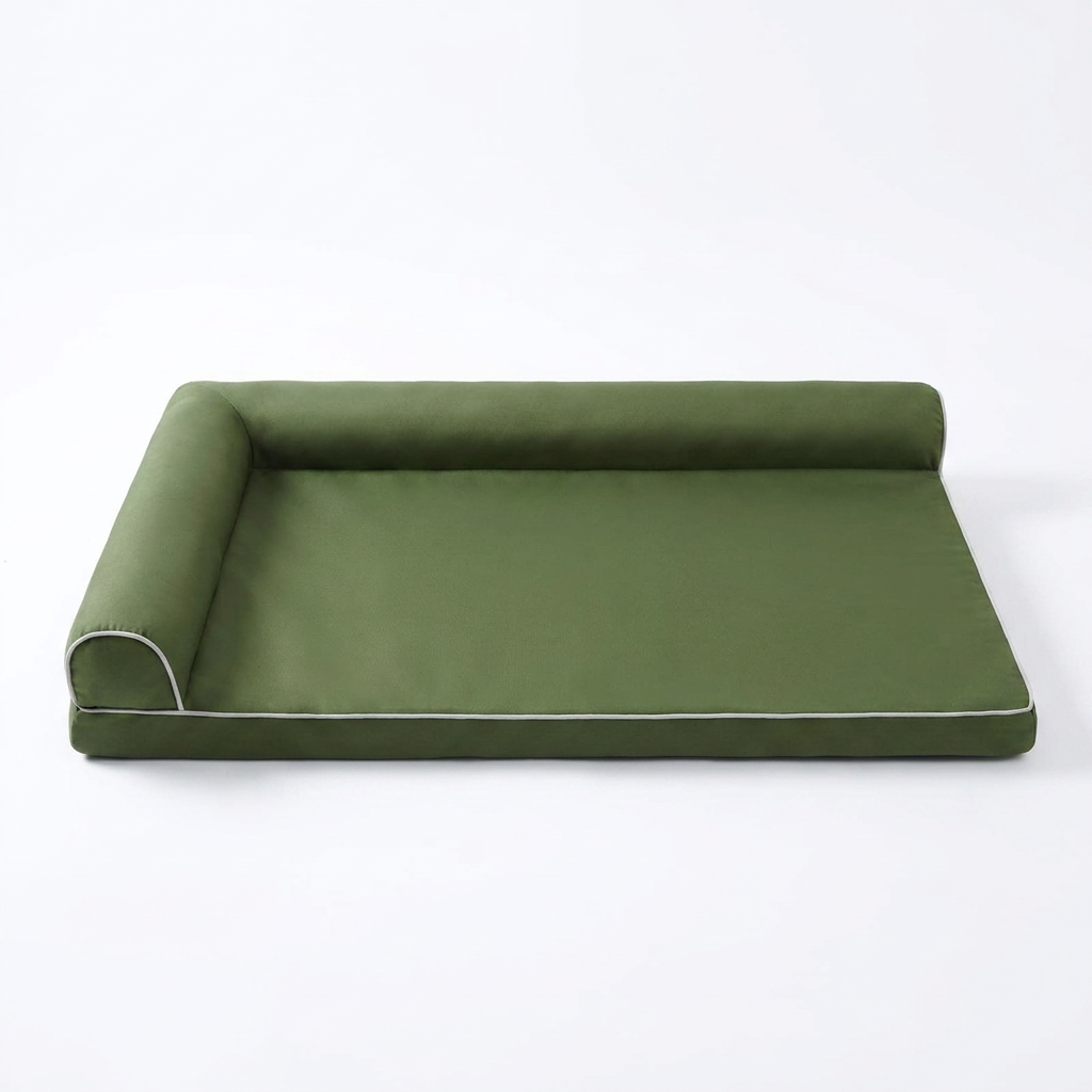 L-Shaped Bolster Dog Sofa Bed front view