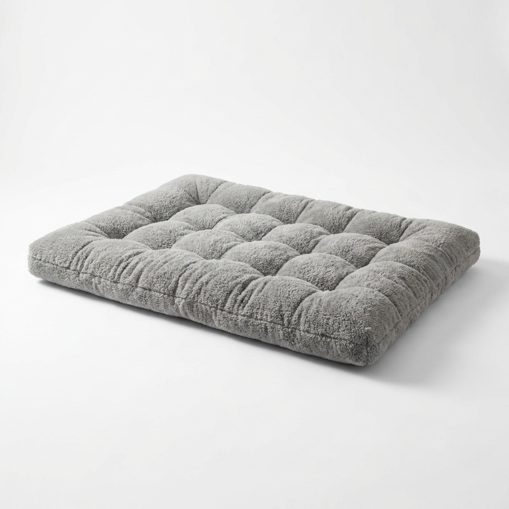 Extra Large Plush Dog Bed angled view