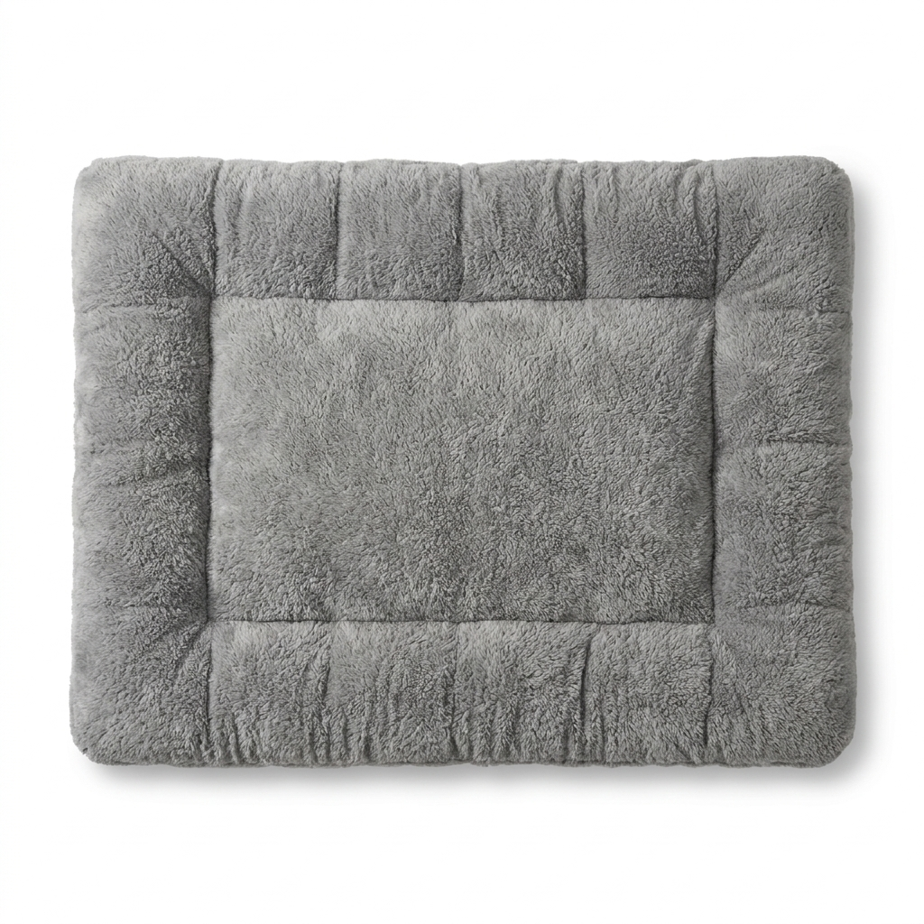 Extra Large Plush Dog Bed top-down view