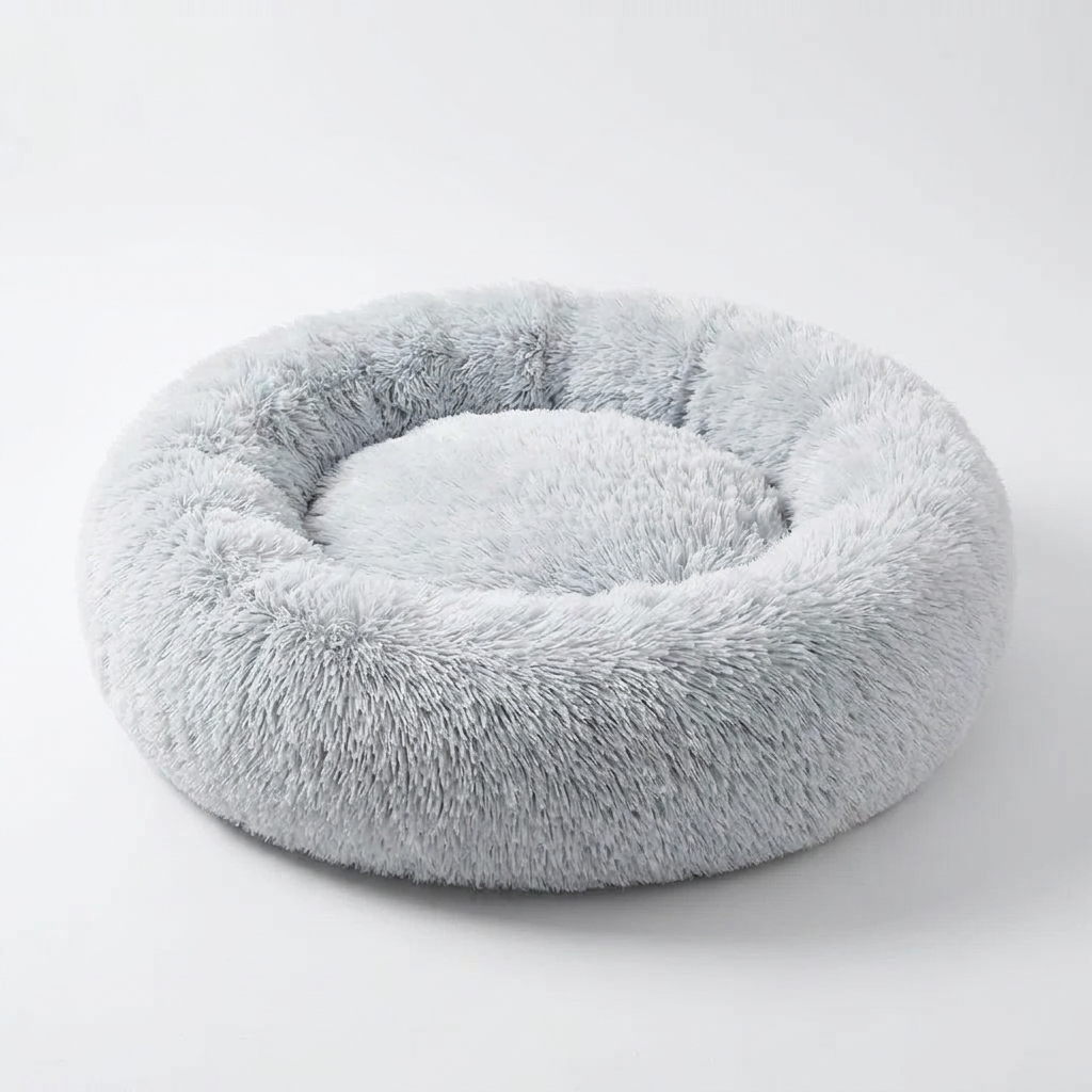 Egg Foam Sofa Dog Bed angled view