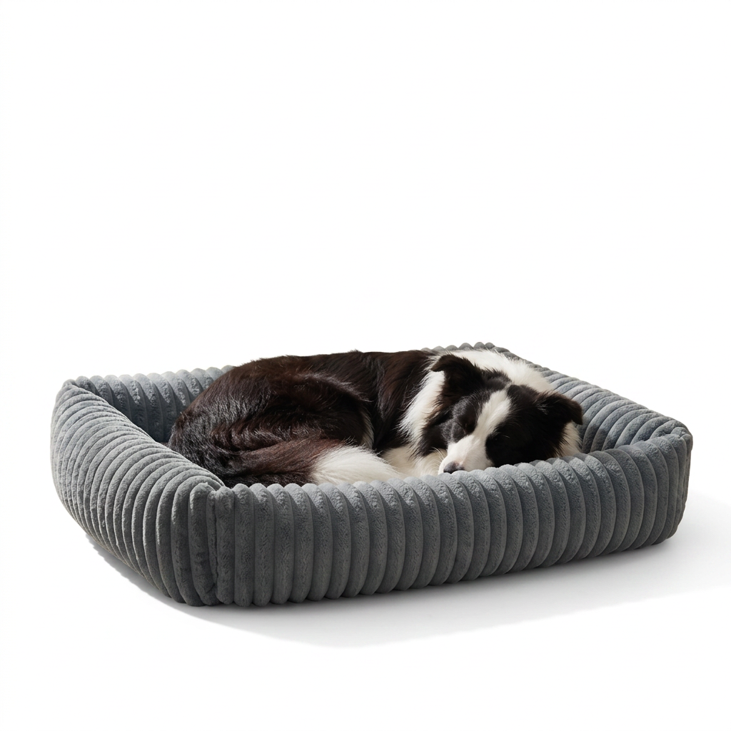 Orthopaedic Plush Dog Mattress with dog