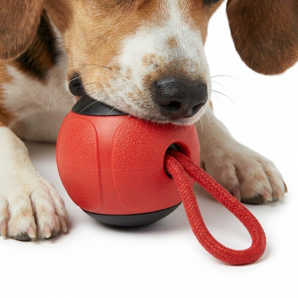 Automatic Bouncing Ball Toy with dog