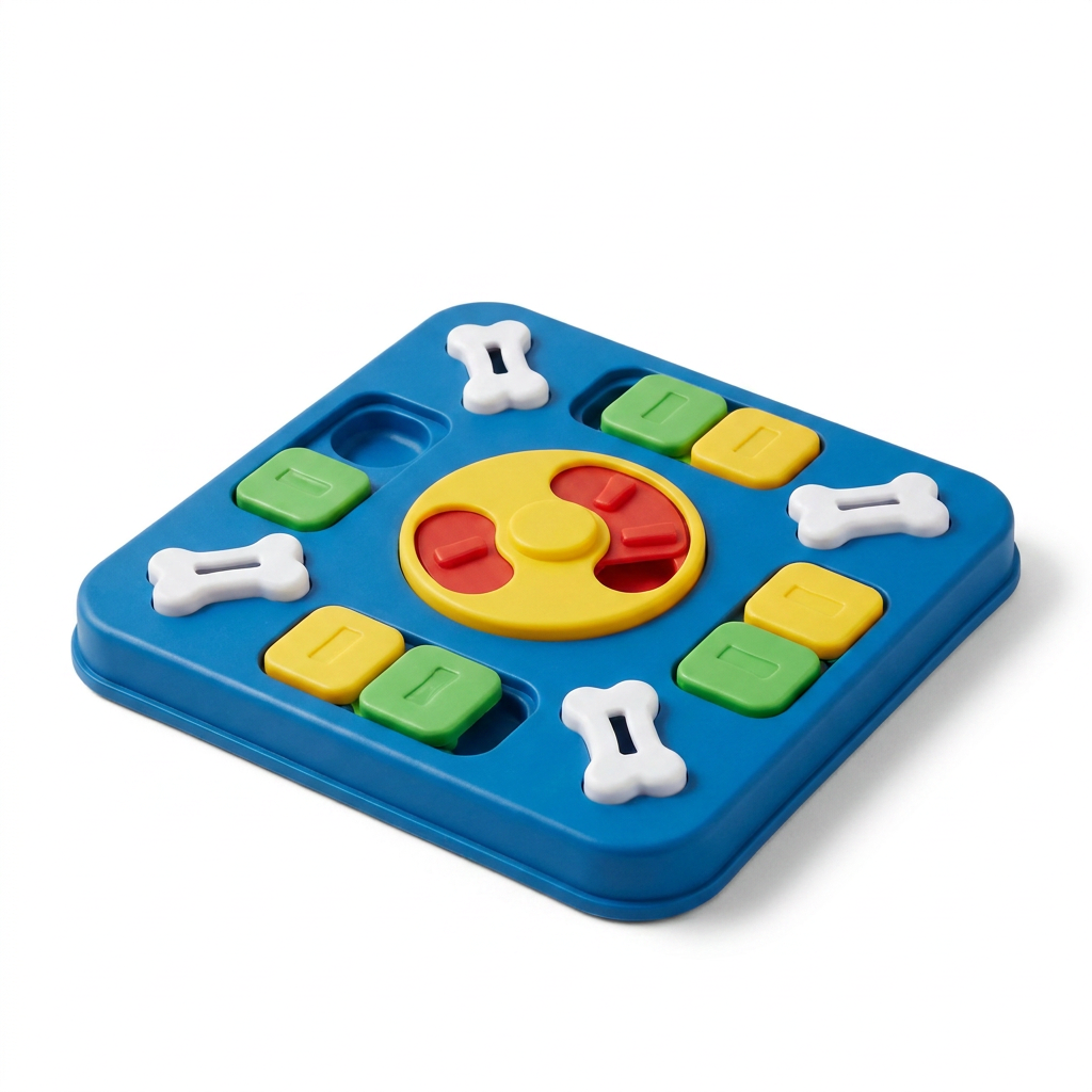 Sliding Treat Puzzle Board angled view