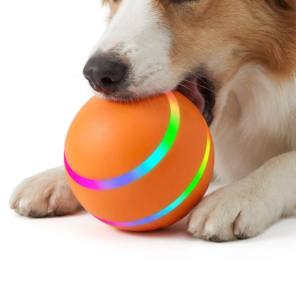 Remote Control Rolling Dog Ball with dog