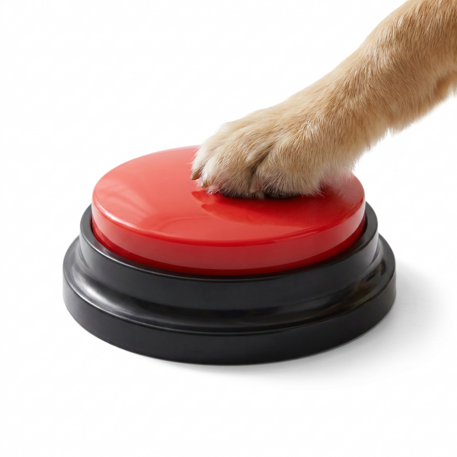 Recordable Voice Button Set with dog paw