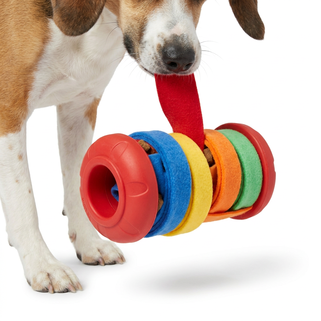 Sniff Ball Dog Toy with dog