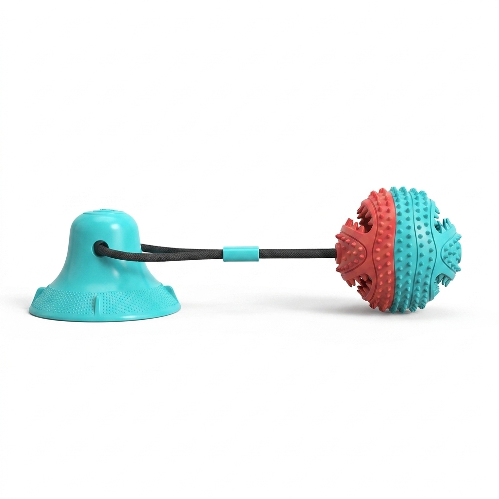 Suction Cup Tug Toy side view