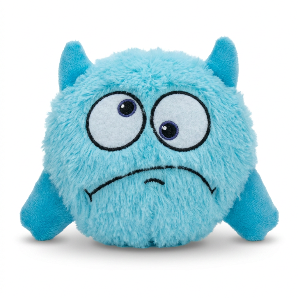 Electronic Vibrating Plush Ball front view