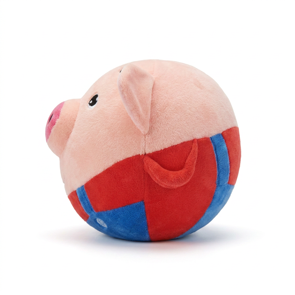 Self Moving Squeaky Plush Animal side view