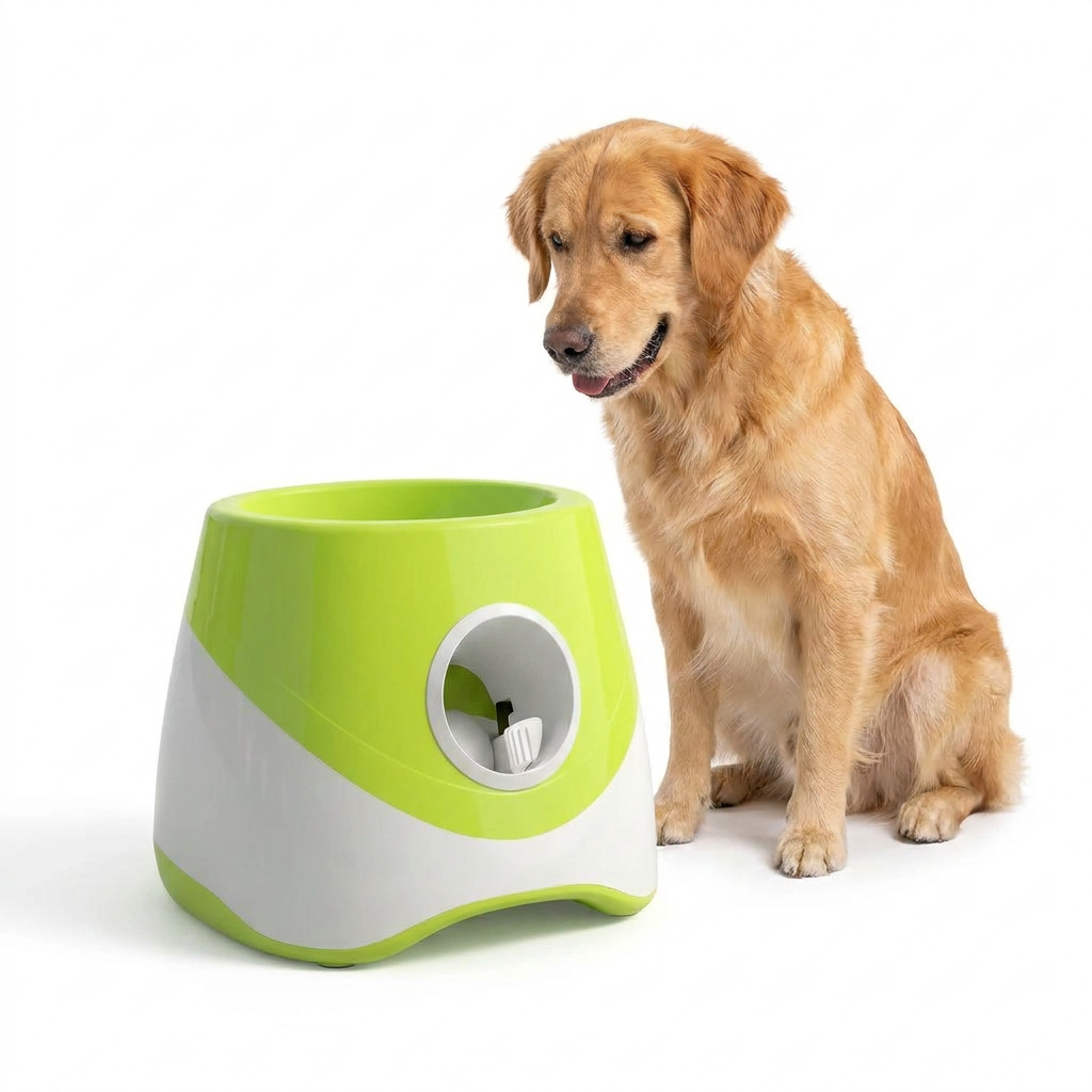 Automatic Rechargeable Ball Launcher with dog