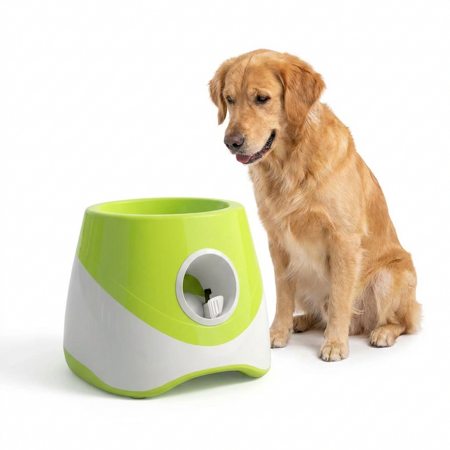 Automatic Rechargeable Ball Launcher with dog