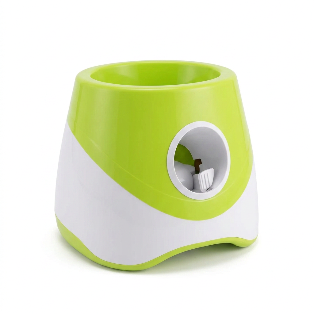 Automatic Rechargeable Ball Launcher angled view