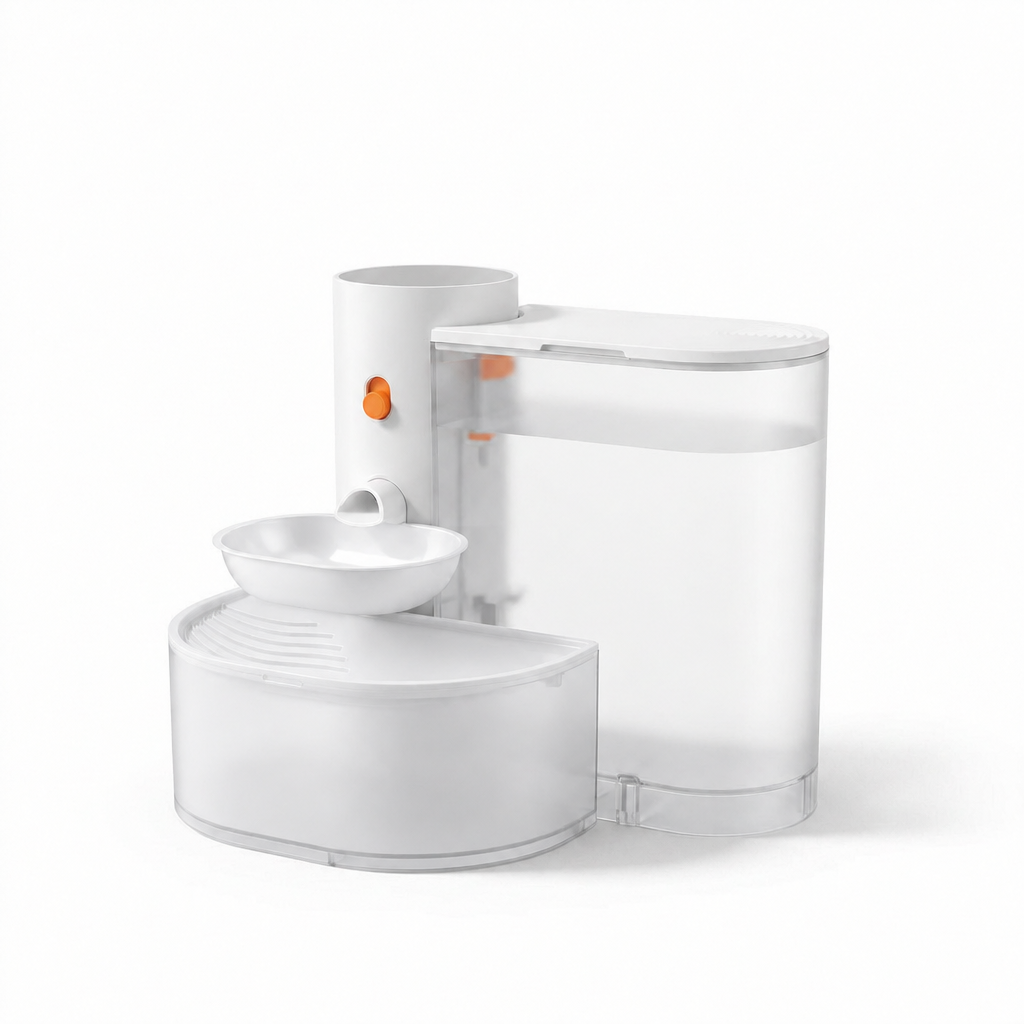 Fontaine à eau automatique sans fil pour animaux de compagnie avec filtre 3L Gamelle sans fil pour chats et chiens
