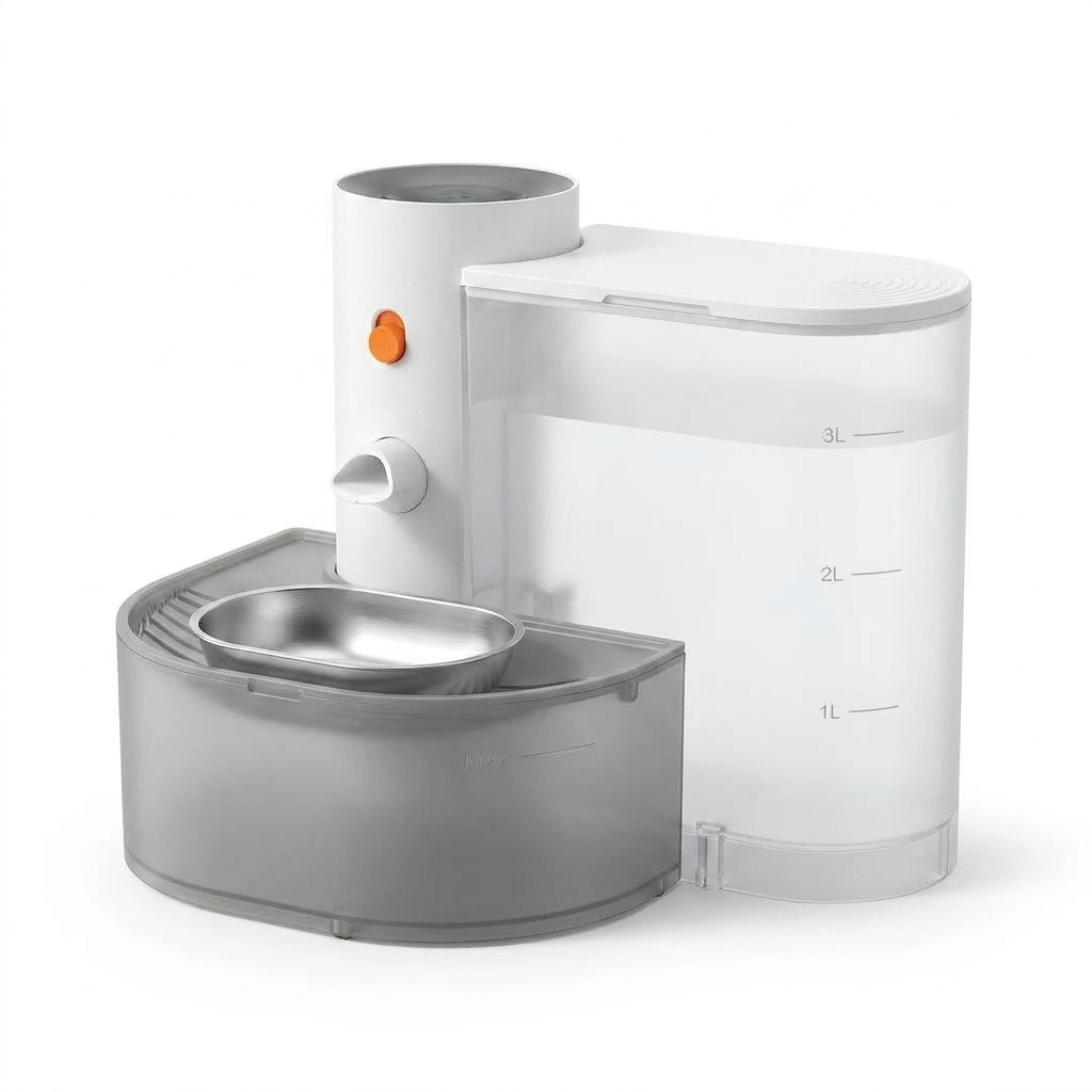 Wireless Automatic Pet Water Fountain angled view