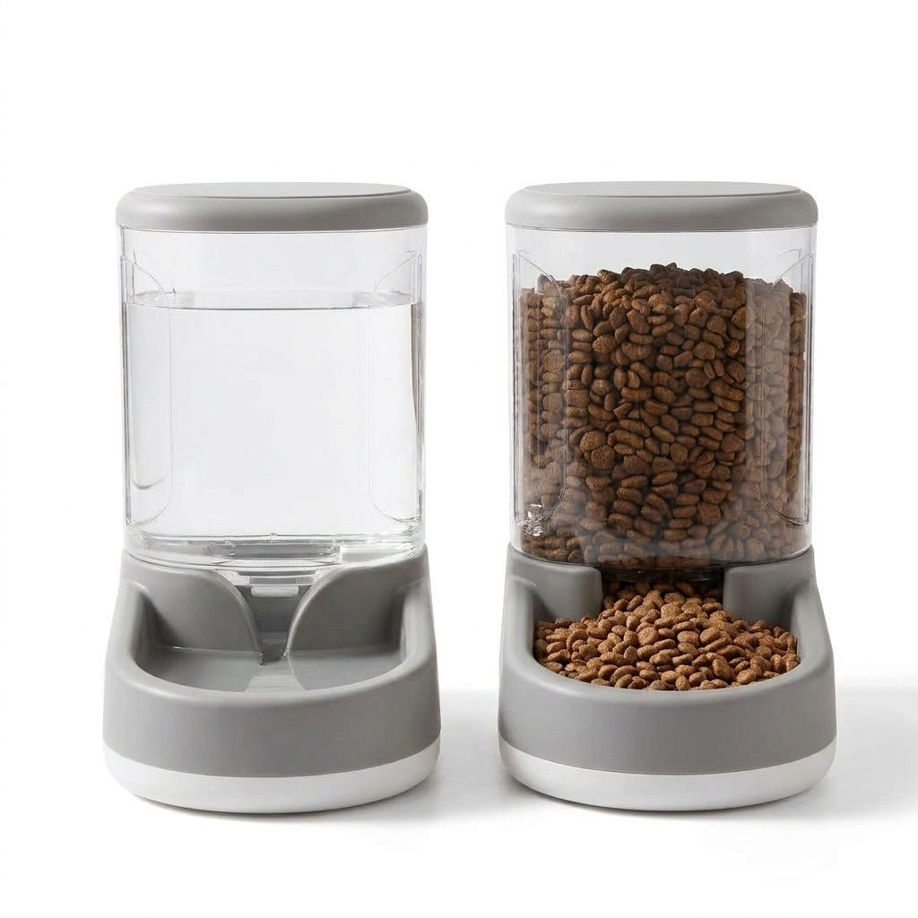 Gravity Fed Pet Food Dispenser front view