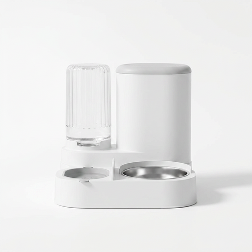 2-in-1 Food and Water Dispenser front view