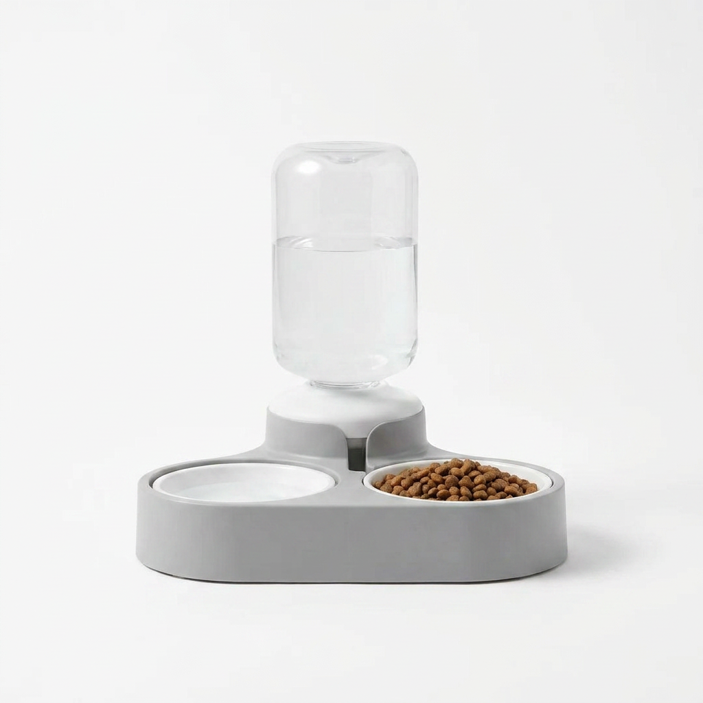 Gravity Fed Food and Water Station front view