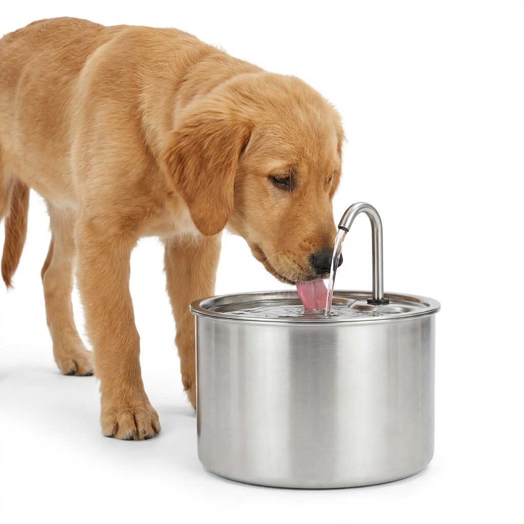 Electric Pet Drinking Fountain front view