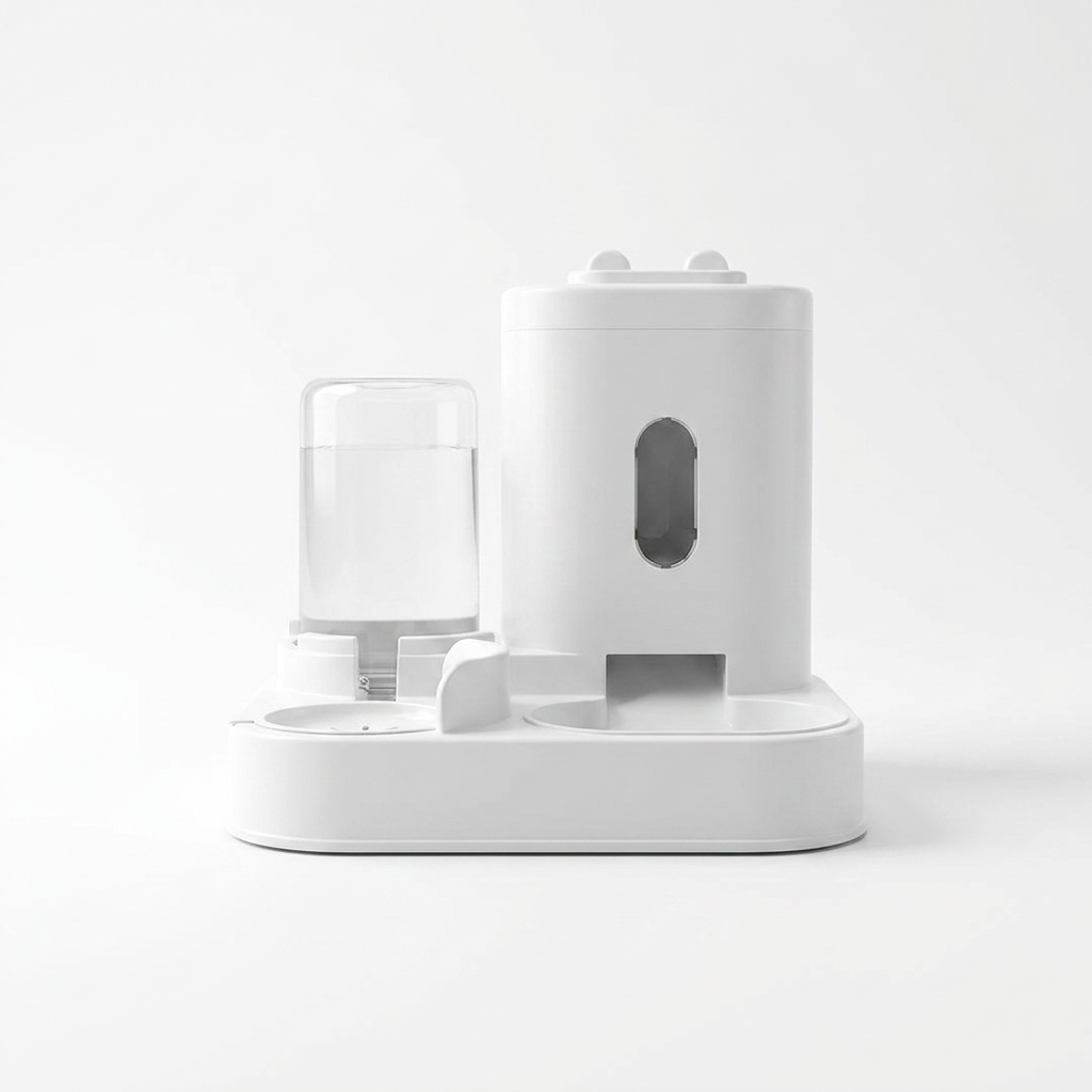 Gravity Fed Pet Feeding Station front view